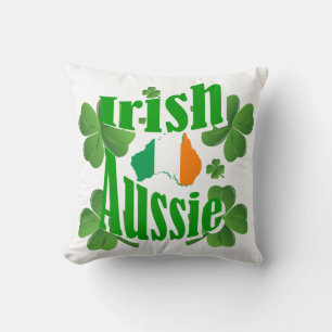 Irish aussie throw pillow