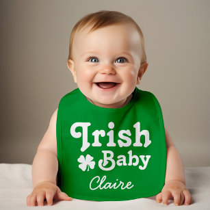 Irish Baby Green St. Patrick's Day Personalized Bib
