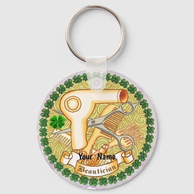 Irish Beautician  keychain (Front)