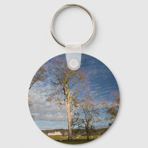 Irish Beech Trees Keychain