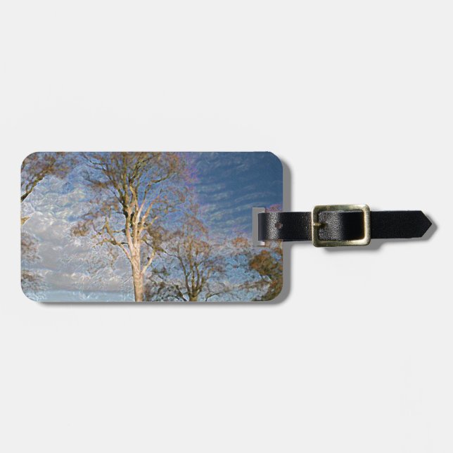 Irish Beech Trees Luggage Tag (Front Horizontal)