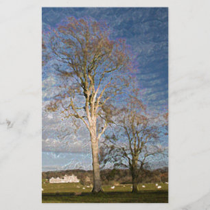 Irish Beech Trees Stationery