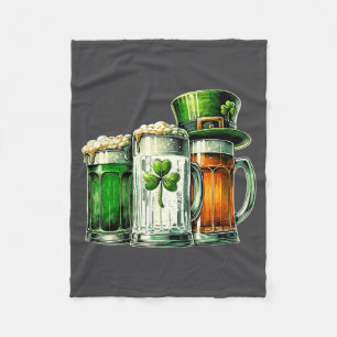 Irish Beer Ireland Flag St Patricks Day Fleece Blanket