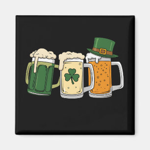 Irish Beer Ireland Flag St Patrick's Day Shamrock Magnet