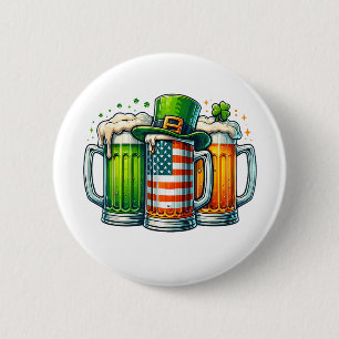 Irish Beer Ireland St Patricks Day Drinking Party 2 Inch Round Button