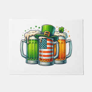 Irish Beer Ireland St Patricks Day Drinking Party Doormat