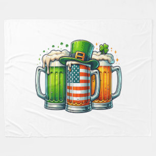 Irish Beer Ireland St Patricks Day Drinking Party Fleece Blanket