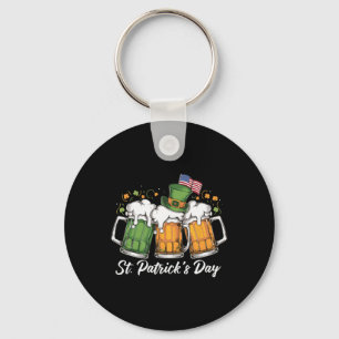 Irish Beer Ireland St Patricks Day Drinking Party Keychain