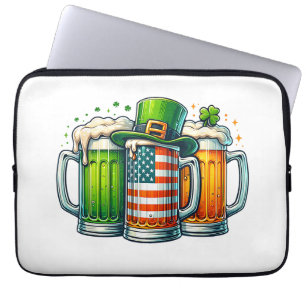 Irish Beer Ireland St Patricks Day Drinking Party Laptop Sleeve
