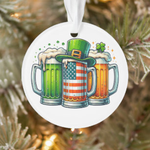 Irish Beer Ireland St Patricks Day Drinking Party Ornament
