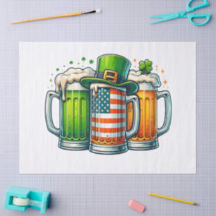 Irish Beer Ireland St Patricks Day Drinking Party Tissue Paper