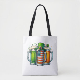 Irish Beer Ireland St Patricks Day Drinking Party Tote Bag
