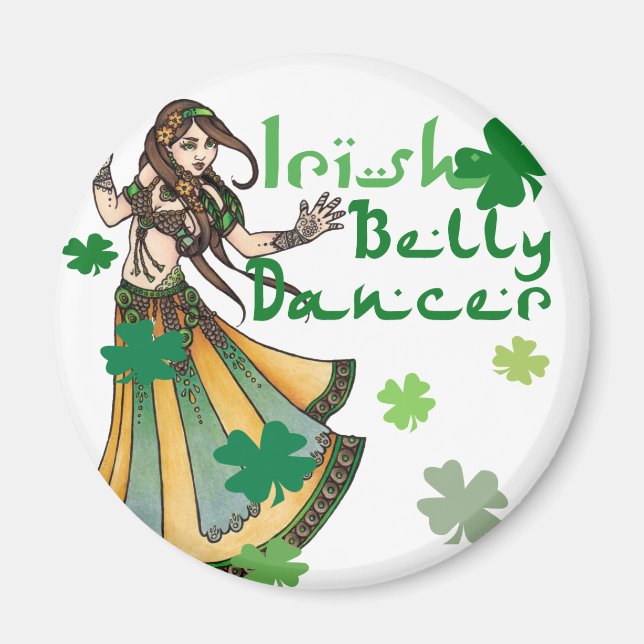 Irish Belly Dancer Magnet (Front)
