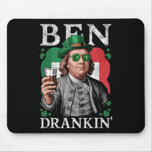 Irish Ben Drankin Beer - St Pattys Men And Women 1 Mouse Pad