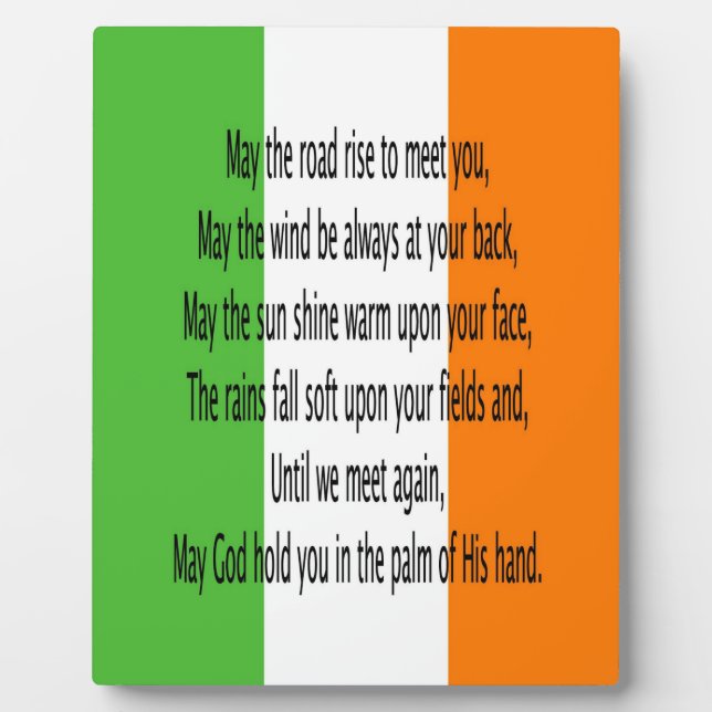 Irish Bessing Prayer  Plaque (Front)