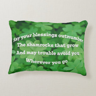 Irish Blessing Accent Pillow