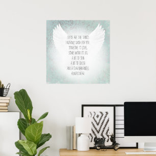 Irish Blessing Angel Someone to Love Some Work Poster
