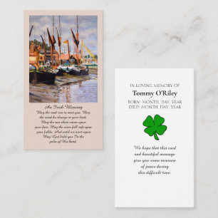 Irish Blessing Blue Purple Green Orange Prayer Business Card