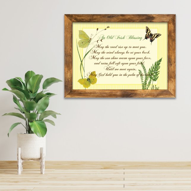 Irish Blessing Botanical Nature Poster (Creator Uploaded)