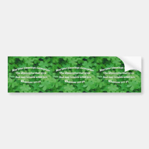 Irish Blessing Bumper Sticker