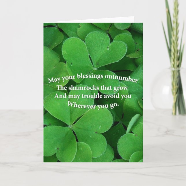 Irish Blessing Card (Front)