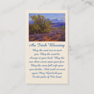 Irish Blessing Celebration of Life Memorial Card