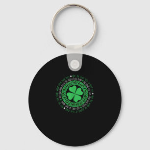 Irish Blessing Celtic Knot 4 Leaf Clover - St. Pat Keychain