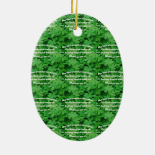 Irish Blessing Ceramic Ornament