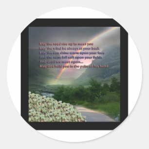 IRISH BLESSING CLASSIC ROUND STICKER
