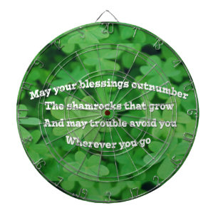Irish Blessing Dartboard
