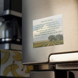Irish Blessing Farmland Photo Magnetic Card