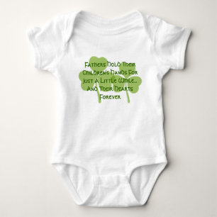 Irish Blessing Father's Hold Their Hearts Forever Baby Bodysuit
