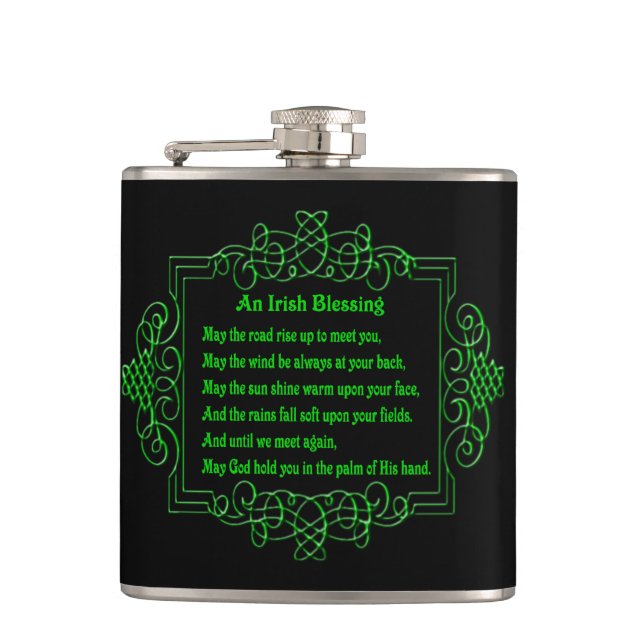 Irish Blessing Flask (Front)