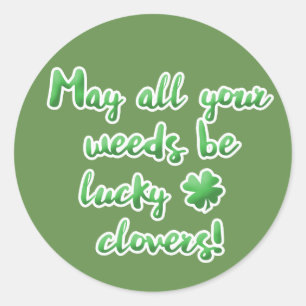 Irish Blessing for a Garden Lover! Classic Round Sticker