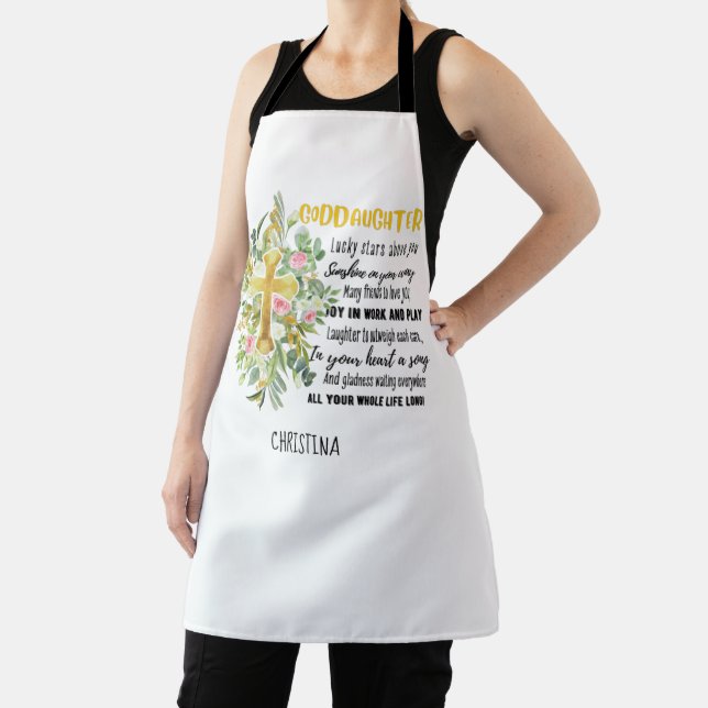 Irish Blessing For GODDAUGHTER - Personalized Gift Apron (Insitu)