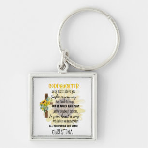 Irish Blessing For GODDAUGHTER - Personalized Gift Keychain