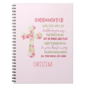 Irish Blessing For GODDAUGHTER - Personalized Gift Notebook