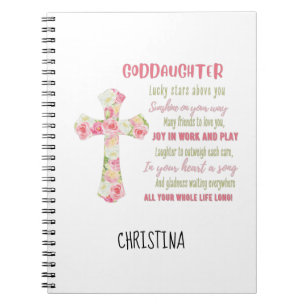 Irish Blessing For GODDAUGHTER - Personalized Gift Notebook