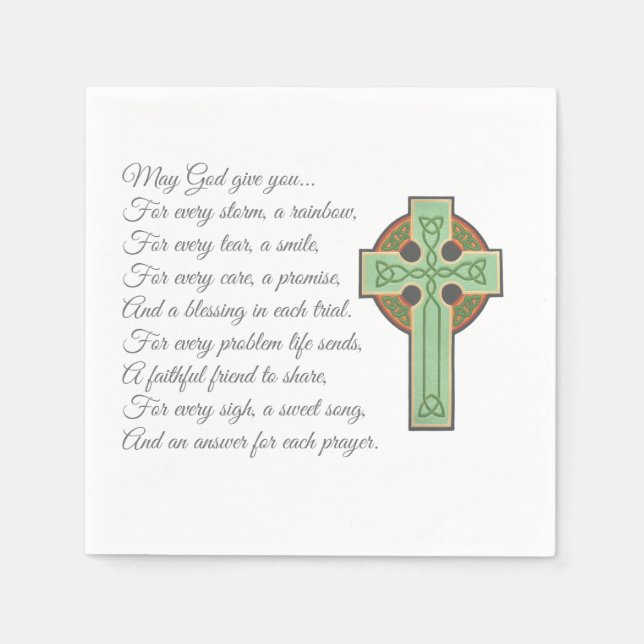 Irish Blessing II Napkin (Front)