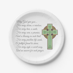 Irish Blessing II Paper Plate