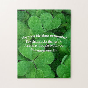 Irish Blessing Jigsaw Puzzle