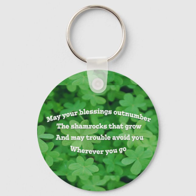 Irish Blessing Keychain (Front)