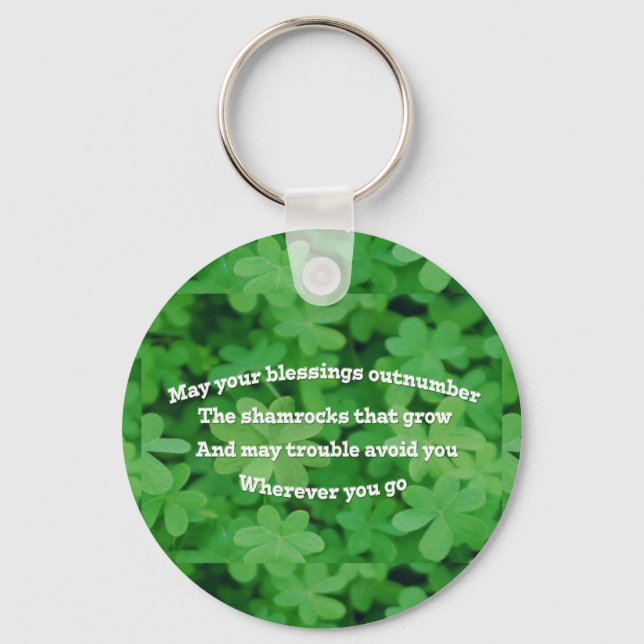 Irish Blessing Keychain (Front)