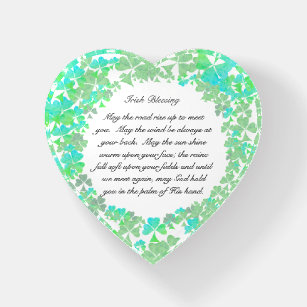 Irish Blessing "May the road rise up to meet you" Paperweight