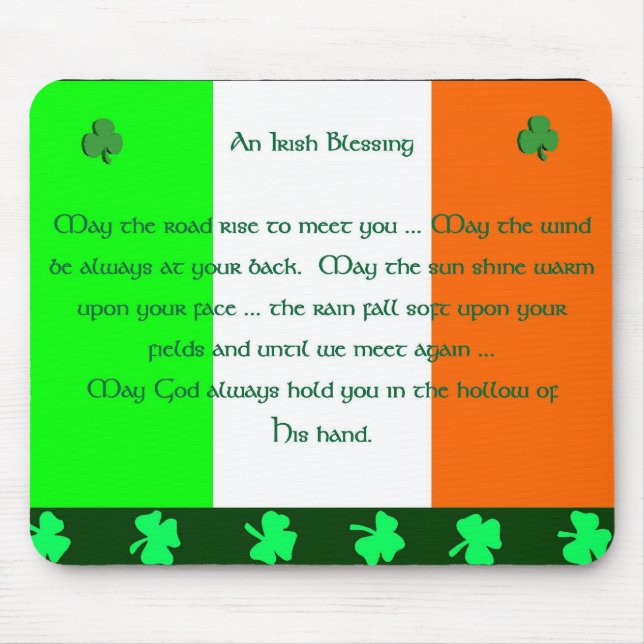 Irish Blessing Mouse Pad (Front)