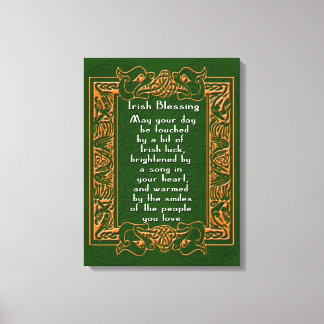 IRISH BLESSING on Canvas Print