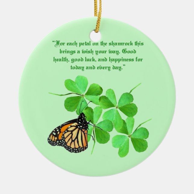 Irish Blessing Ornament (Front)