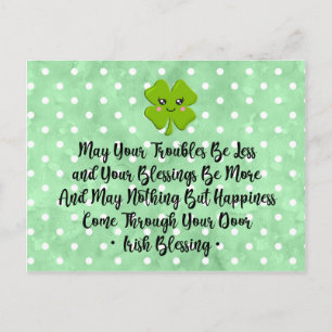 Irish Blessing Postcard