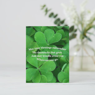 Irish Blessing  Postcard