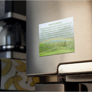Irish Blessing Rainbow Photo Magnetic Card